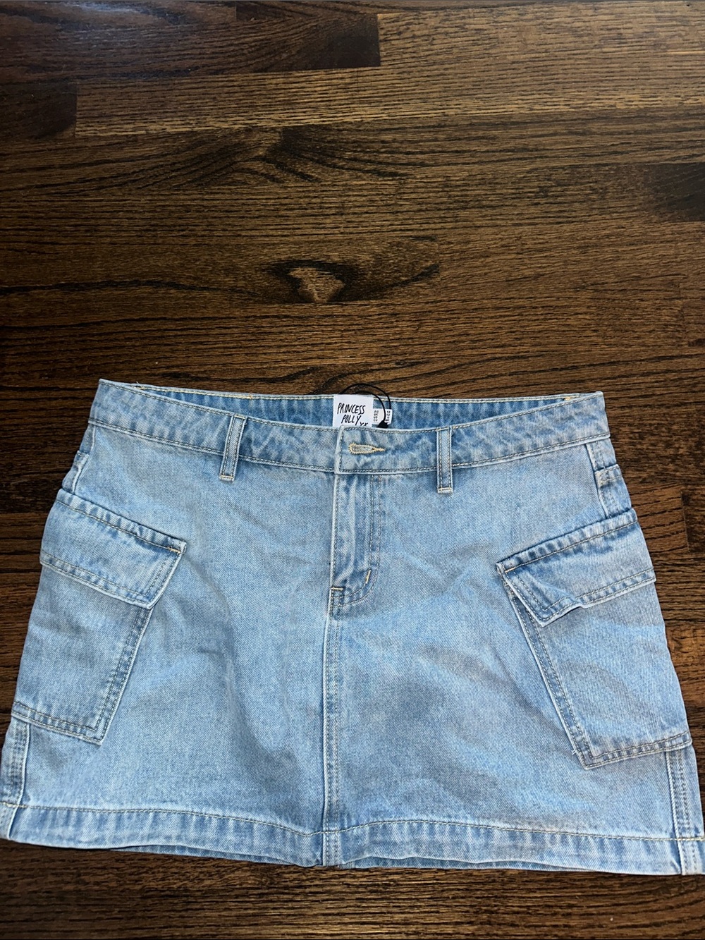 Princess Polly Light Blue Denim Mini Skirt